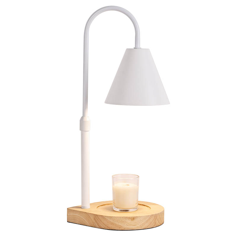 Lampe de table classique avec base en bois