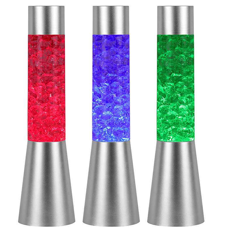 Lumière de nuit liquide changeante de scintillement de couleur avec de la glace en forme