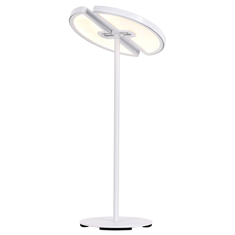 Lampe de bureau LED réglable double lune avec contrôle de la température de couleur