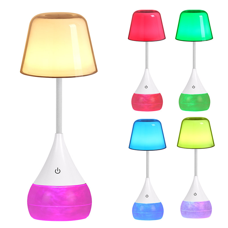 Lampe de bureau LED d'élégance et d'innovation avec forme RVB