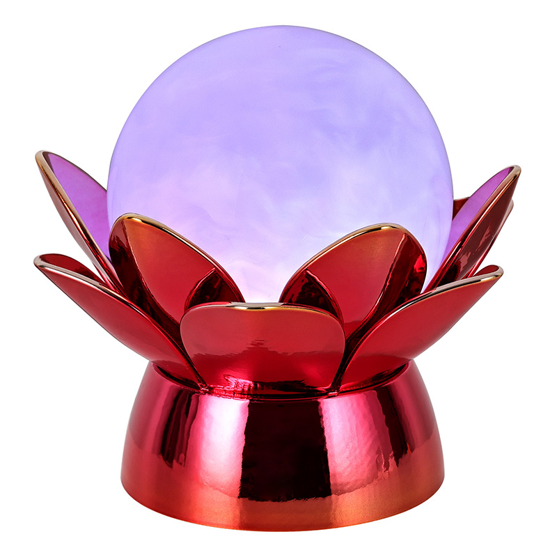 Veilleuse enchanteresse en forme de globe de nuage de lotus
