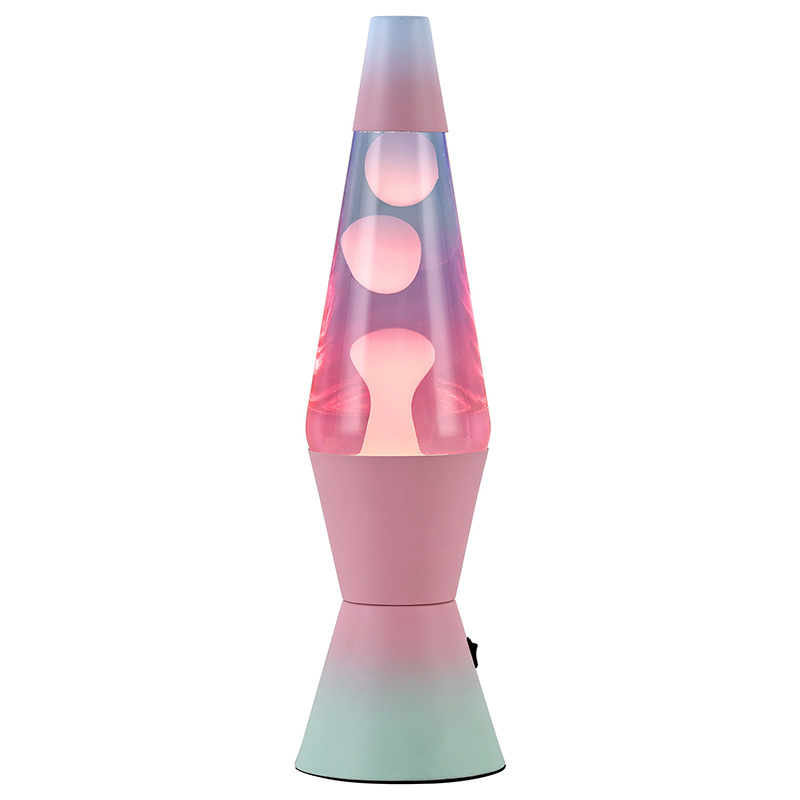 Lampe à lave à coque en métal de couleur dégradée