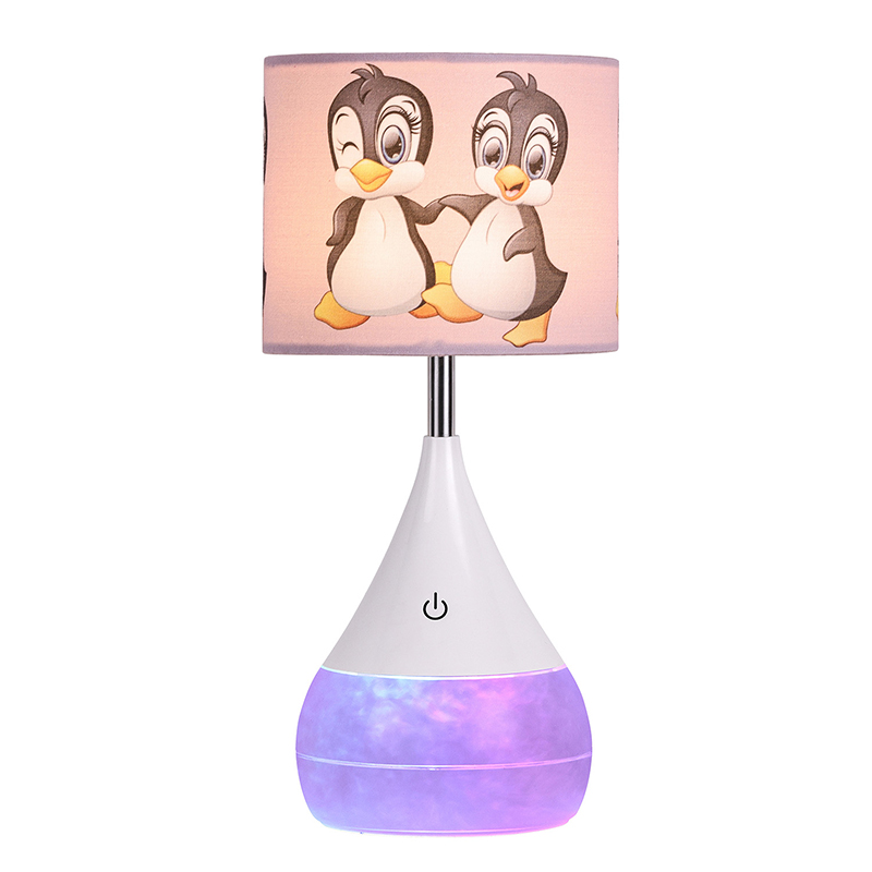 Lampe de bureau LED avec abat-jour en tissu canard