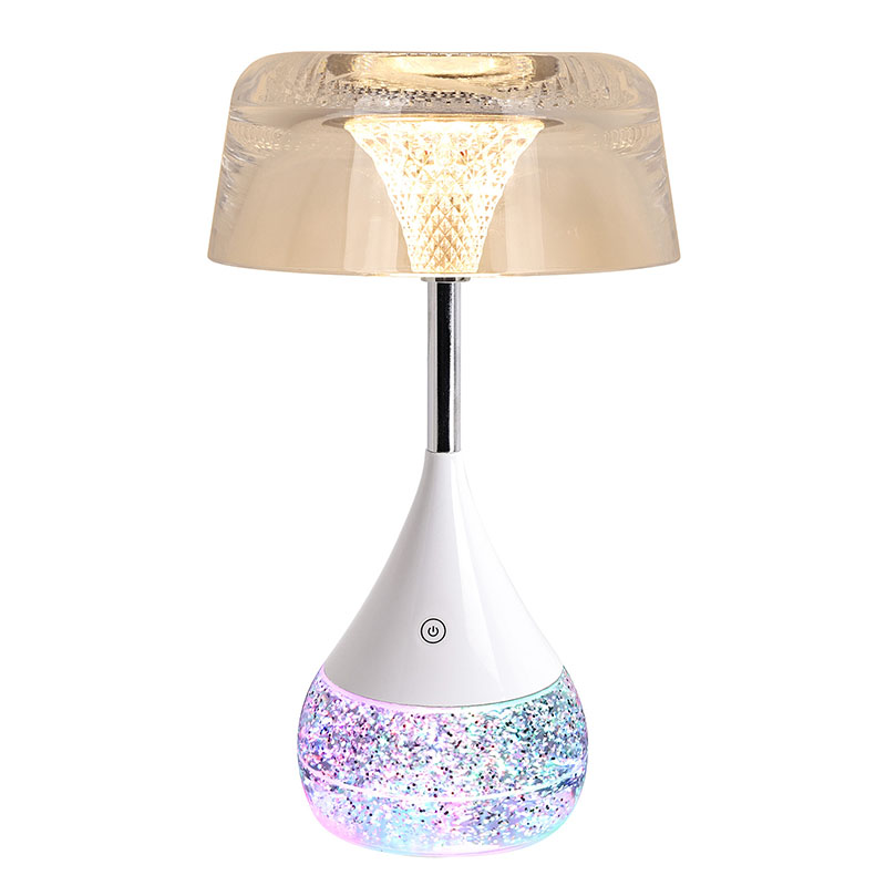 Lampe de bureau Cone Arte de luxe avec verre transparent