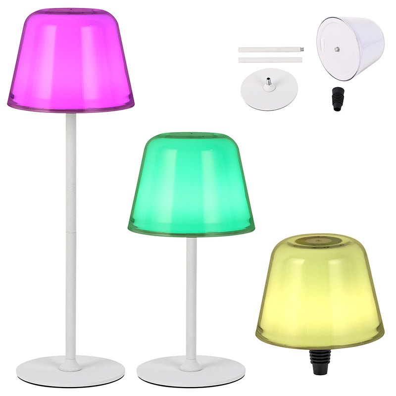 Lampe sans fil moderne avec lampe à changement de couleur RVB
