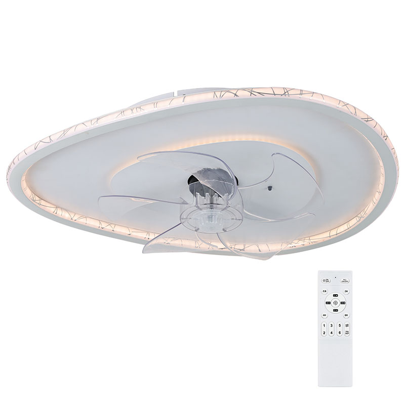 Plafonnier LED moderne avec ventilateur variateur