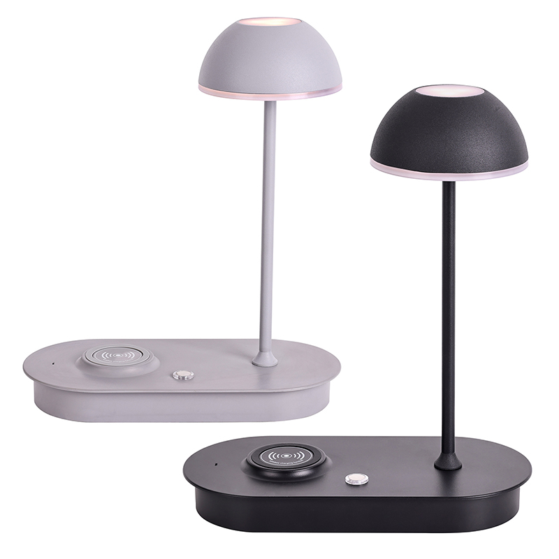 Lampe de bureau LED moderne avec chargeur sans fil