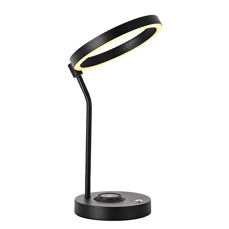 Lampe de bureau LED moderne avec chargement sans fil