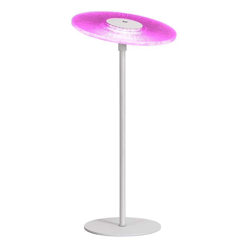 Lampe de table LED moderne avec abat-jour RVB