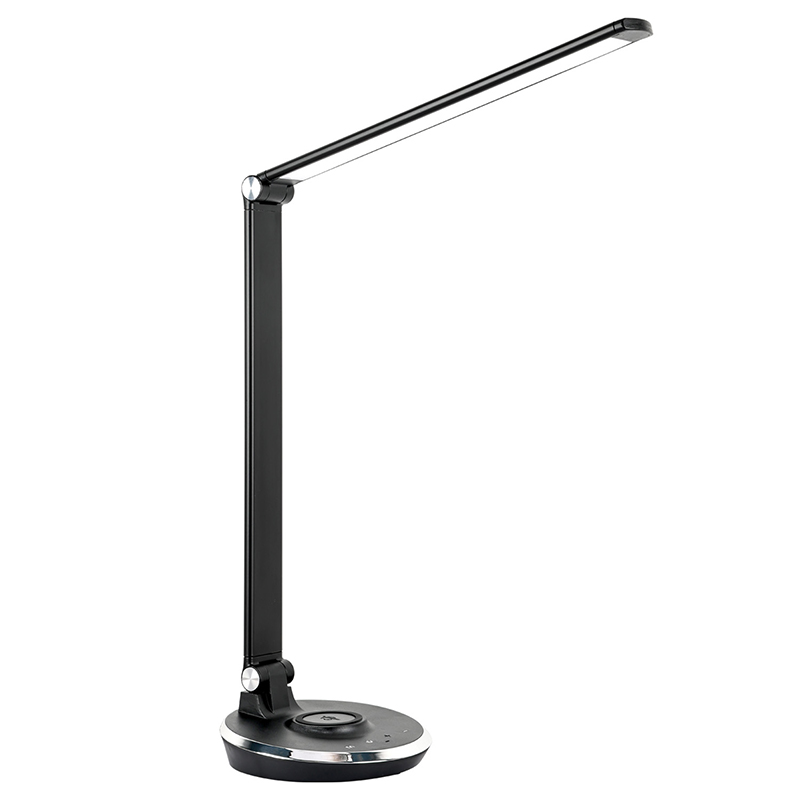 Lampe de bureau LED nordique moderne avec chargeur sans fil