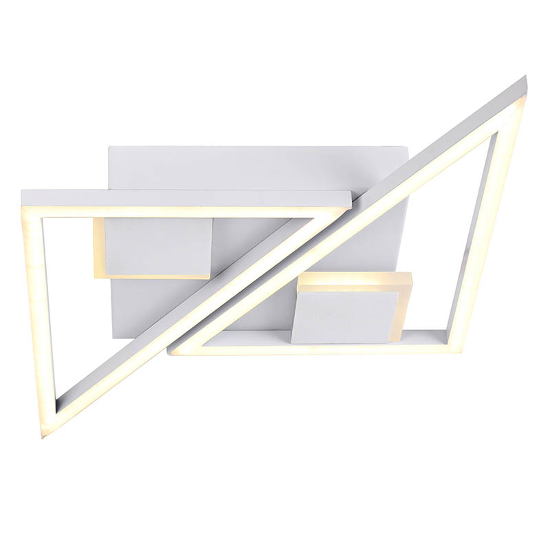 Plafonnier en métal à lumière chaude, design simple et moderne