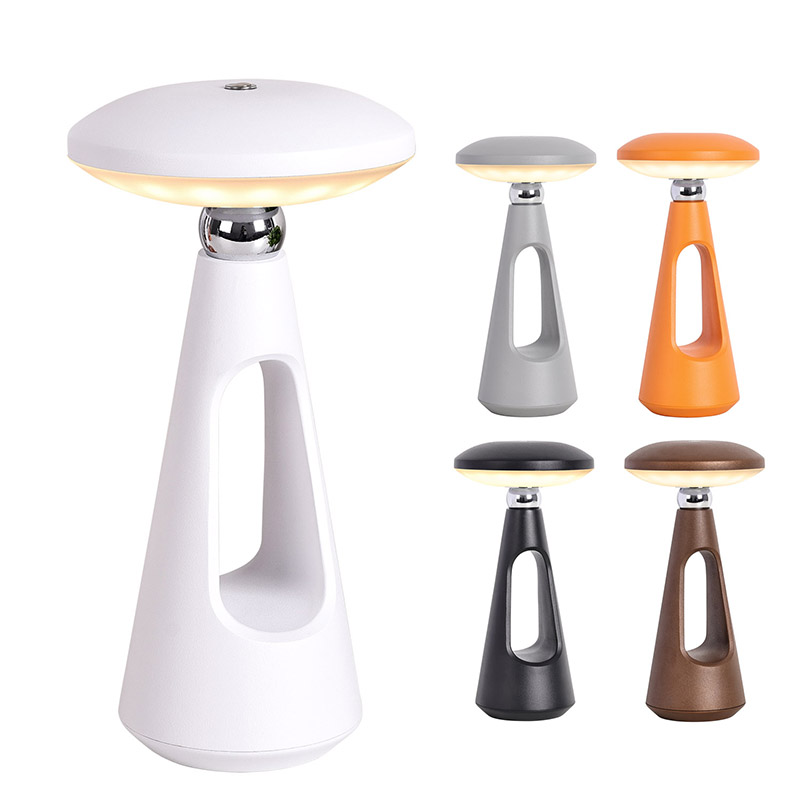 Lampe de bureau LED champignon avec batterie rechargeable