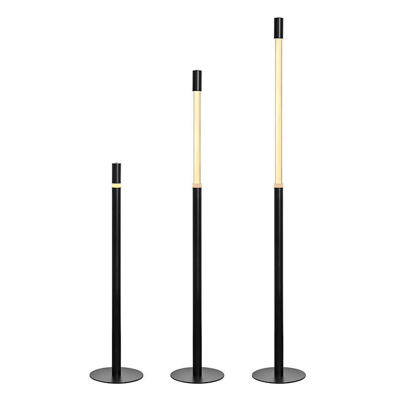 Lampadaire LED noir nouvellement design avec lumière élevée réglable