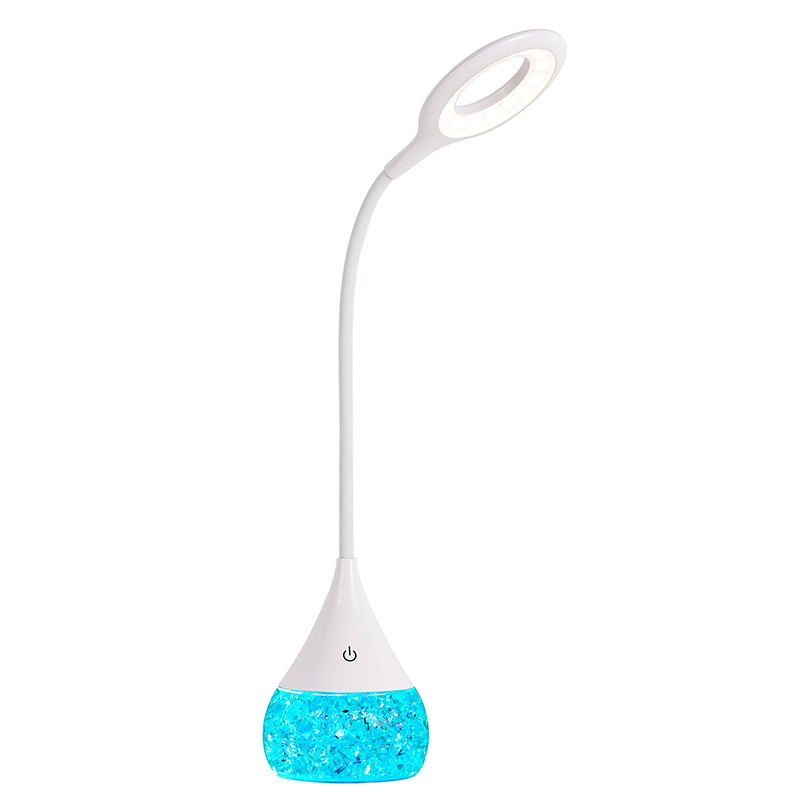 Lampe de bureau LED à base liquide RGB ICE avec abat-jour réglable