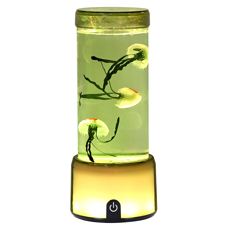 Lampe méduse noire LED RVB