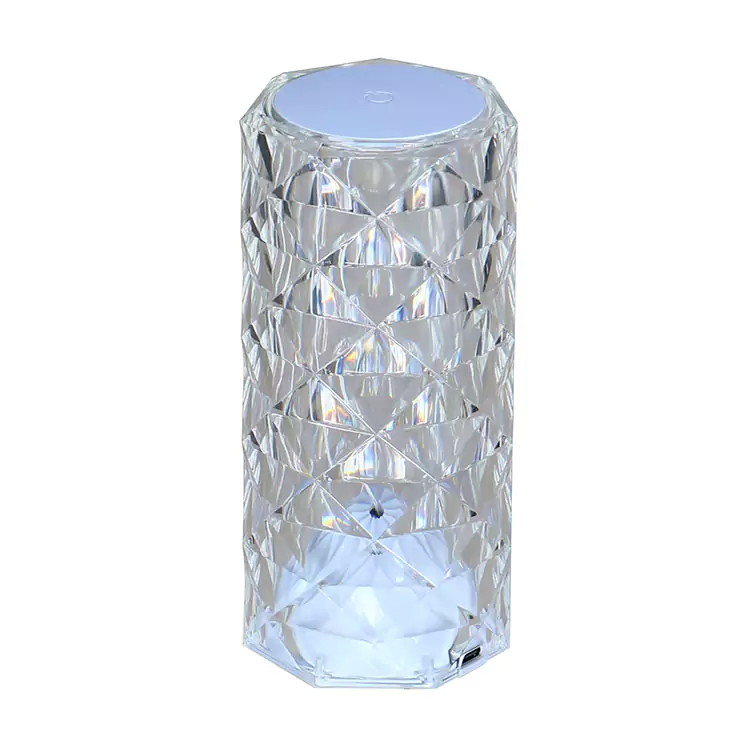 Lampe en cristal rose