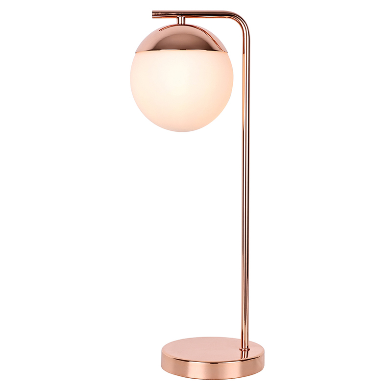 Lampe de table avec boule de verre