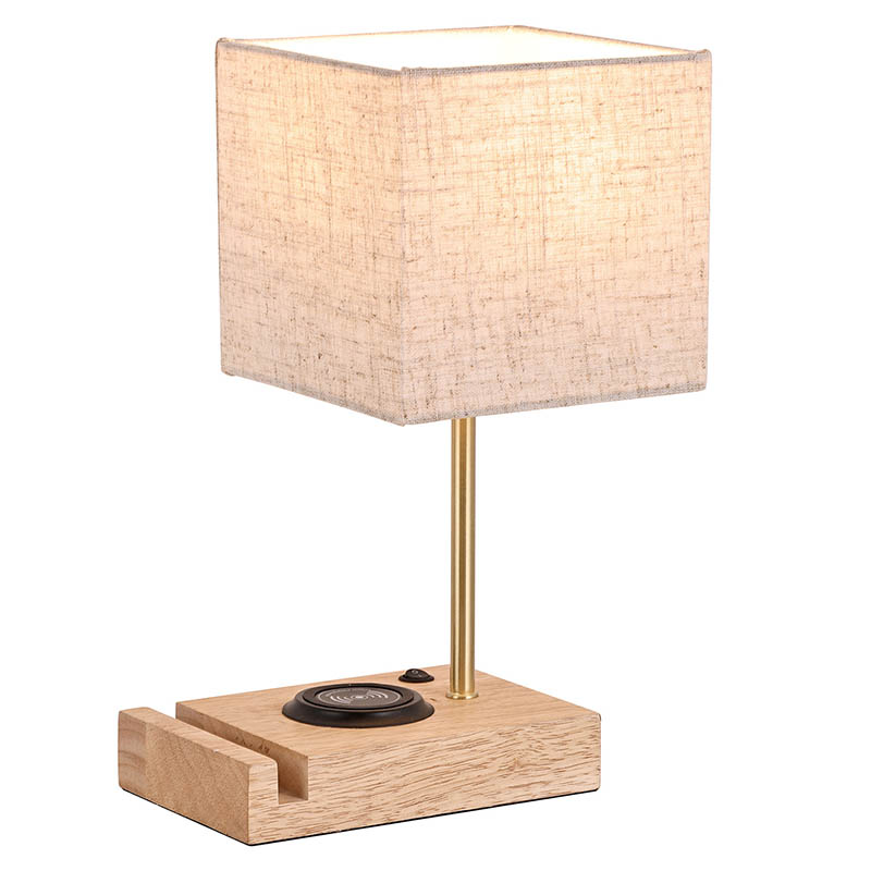 La lampe de table LED de style naturel traditionnel