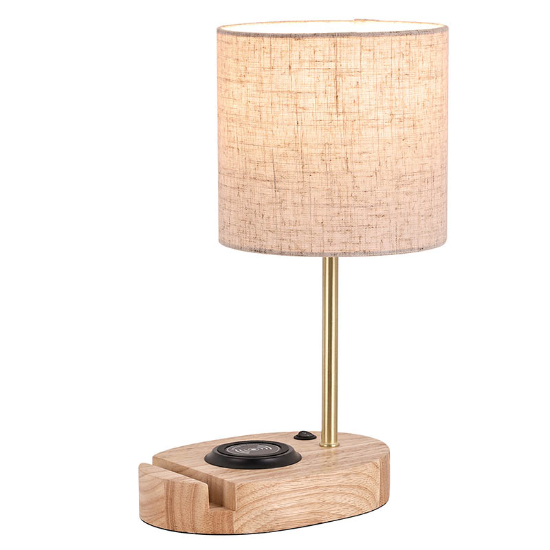La lampe de table LED de style naturel traditionnel avec base ovale