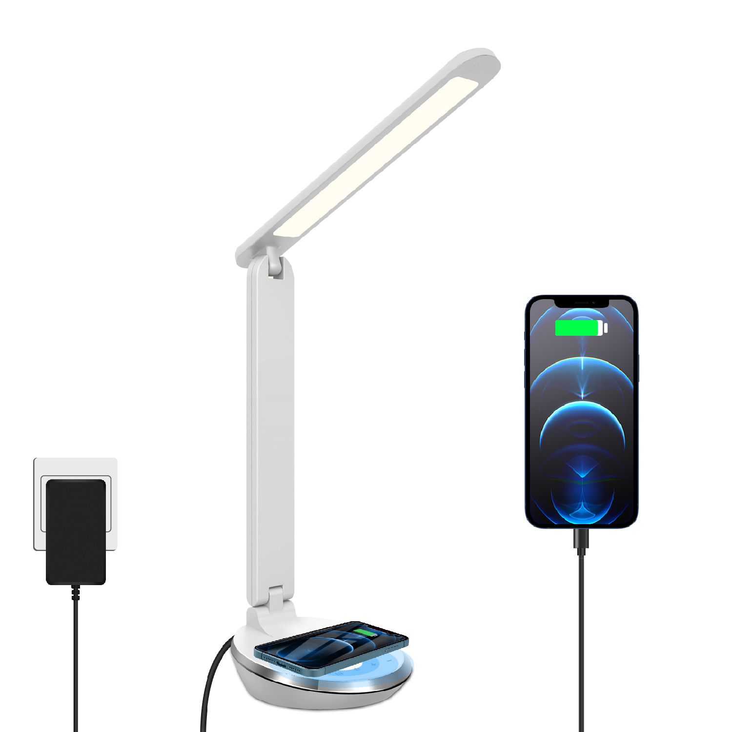 Lampe de bureau LED à charge sans fil